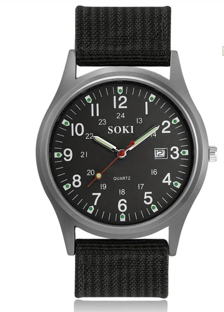 Nylon Strap Analog Wristwatch